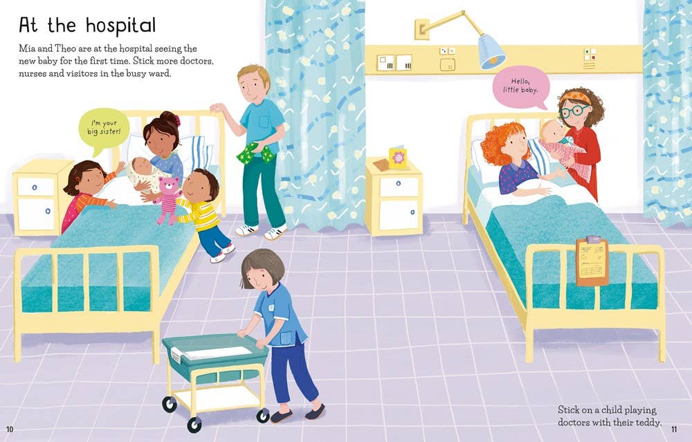 First Sticker Book The New Baby : Usborne