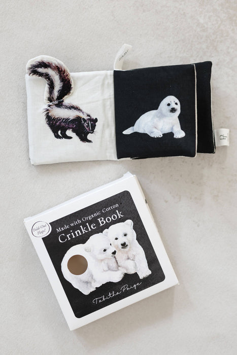 Baby’s Black & White Crinkle Book Made With Organic Cotton