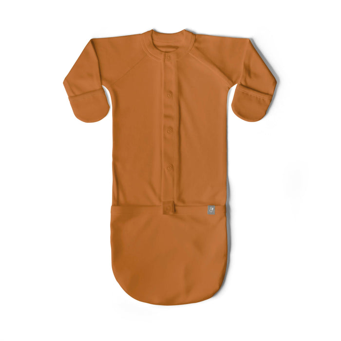 24 Hour Convertible Baby Sleeper Gown - Adobe