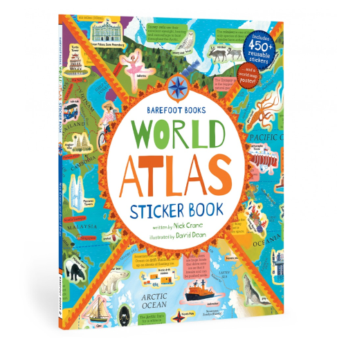 Barefoot Books World Atlas Sticker Book - Paperback