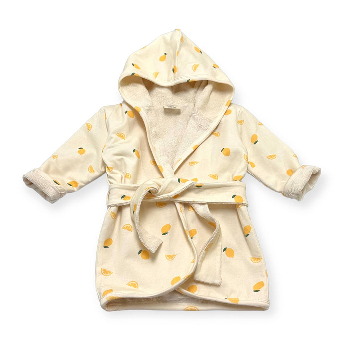 Lemon Baby Hooded Bathrobe (Organic Jersey)