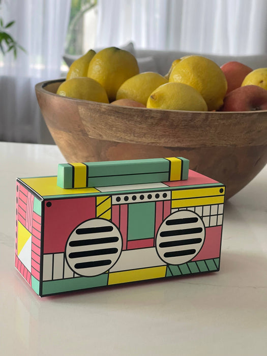 Retro Boombox Bluetooth Speaker-FL