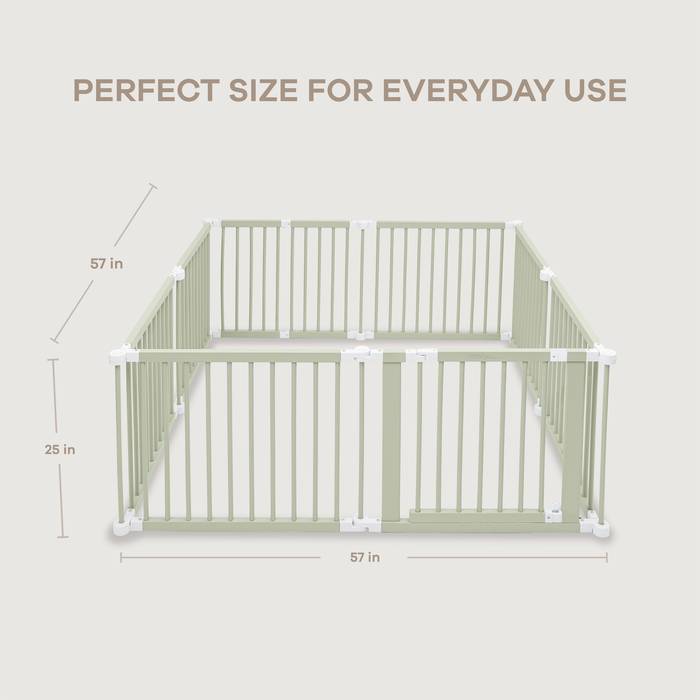 Baby Gate Playpen - Pine Wood Foldable Playpen by Comfy Cubs