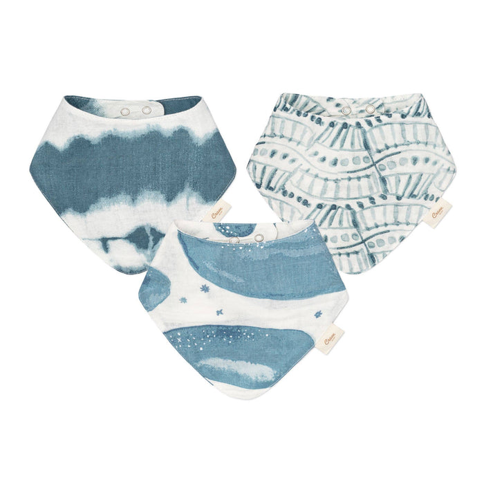 Caspian 3-Pc. Muslin Bib Set