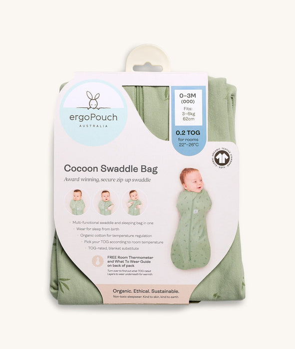 ergoPouch Cocoon Swaddle Bag 0.2 TOG: Petite Pretzel