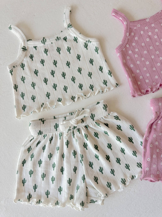 Cactus / Organic Pointelle Summer Set