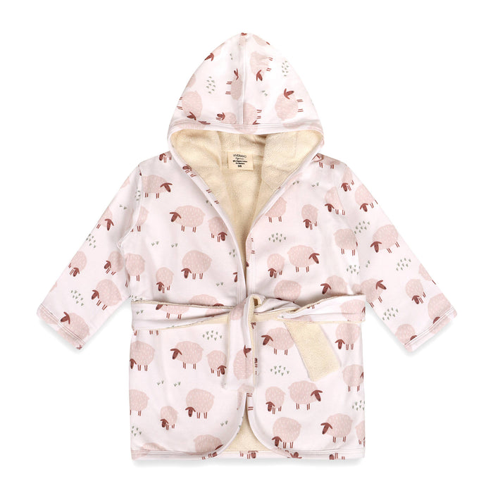 Sheep Baby Hooded Bathrobe (Organic Jersey)