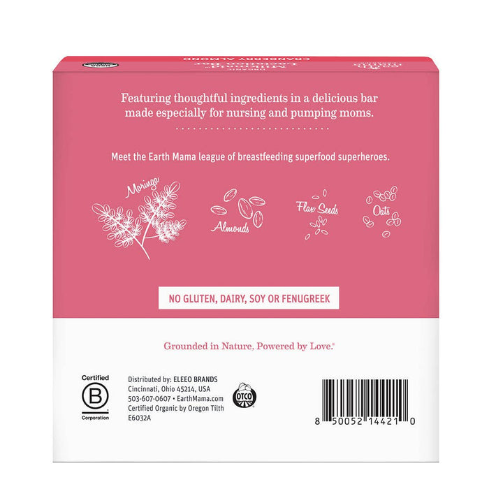 Organic Milkmaid® Lactation Bars Cranberry Almond