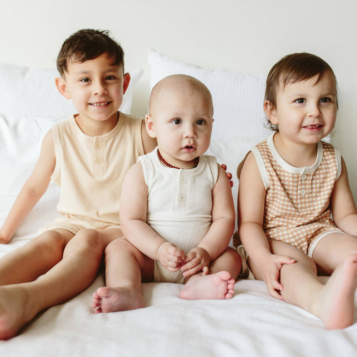 Quick Change Terry Romper - Cloud