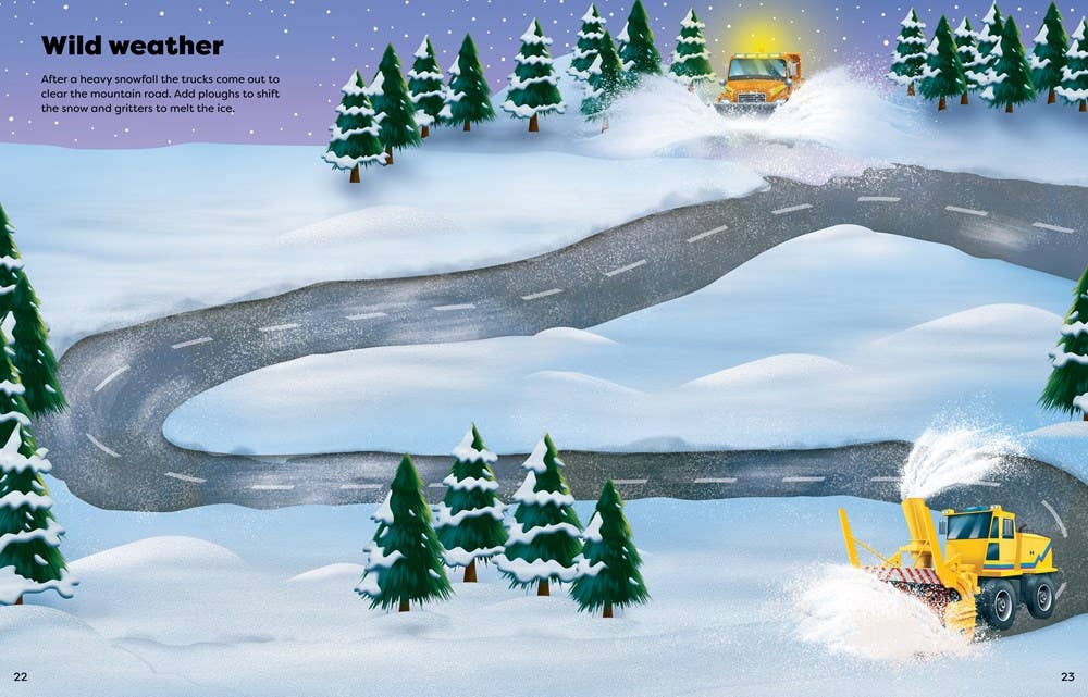 Big Sticker Book of Trucks : Usborne