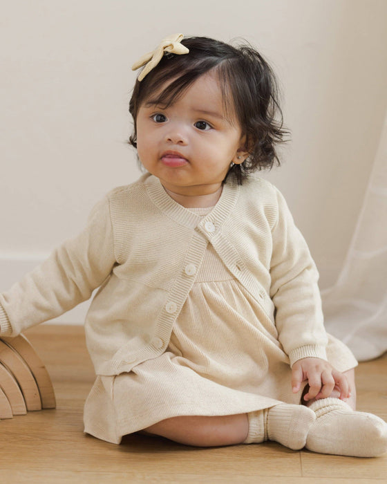 Quincy Mae Melange Socks Oatmeal, Rose