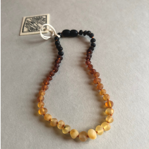 CanyonLeaf 12" Raw Amber Baby Necklace