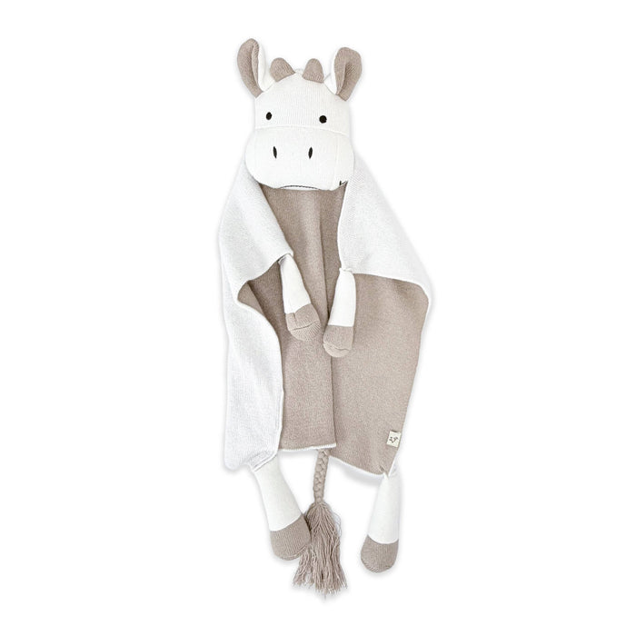 Cow- Organic Baby Lovey Security Blanket Cuddle Cloth
