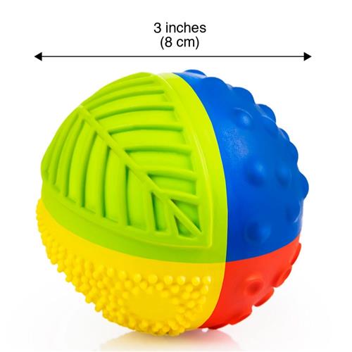 CaaOcho Natural Rubber Toys Sensory Ball Rainbow