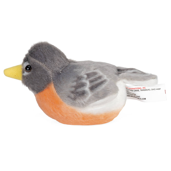 Audubon II American Robin Stuffed Animal W Sound 5.5"