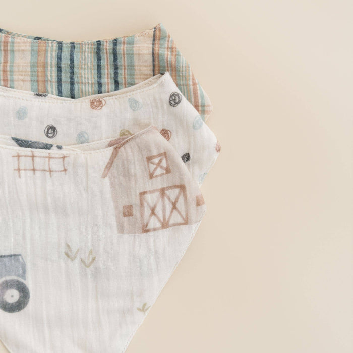 Charlie 3-pc. Farmhouse Tractor Bib set