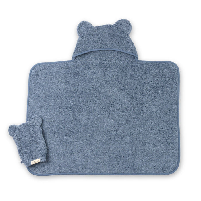 Bella Tunno | Hooded Towel + Wash Mitt Set Rain