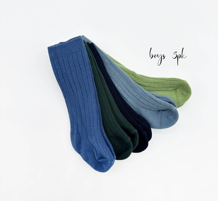 Ribbed Cotton Socks