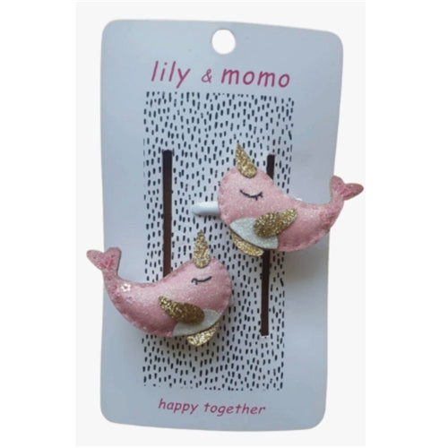 Lily and Momo Hair Clip 2pk