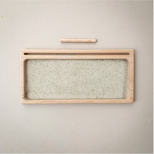 The Little Coach House Sand Writing Tray - Montessori Learning Resource