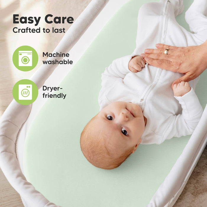 Soothe Fitted Bassinet Sheets for Baby Girls, Boys