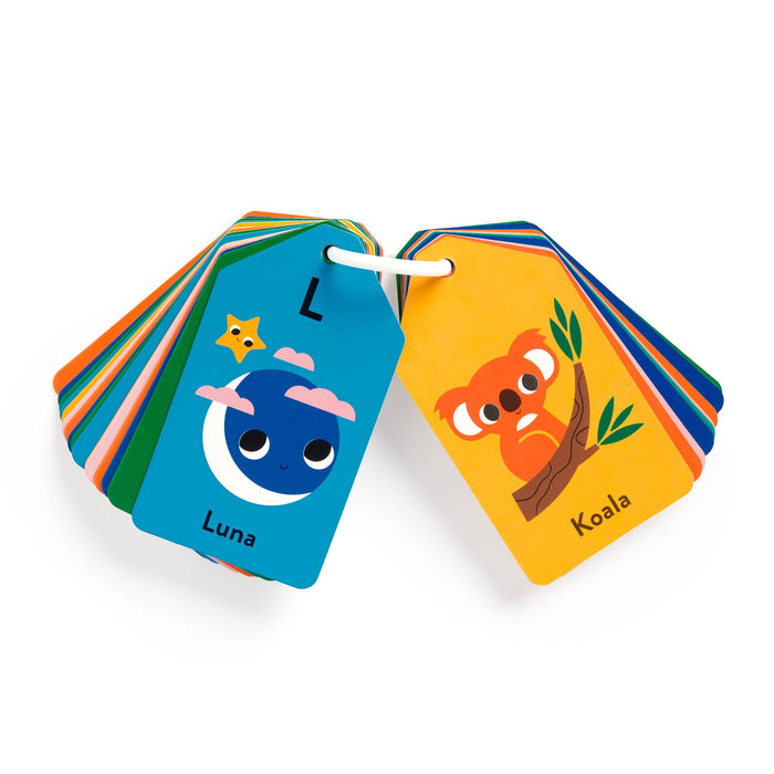 Spanish-English ABC Ring Flash Cards