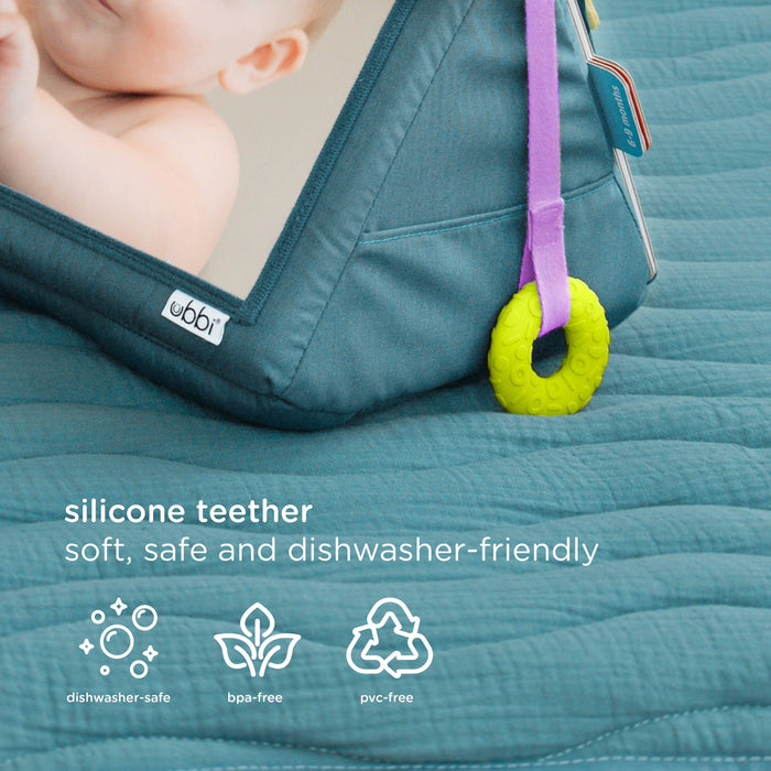 Ubbi Mirror Me Activity Toy, Tummy Time Developmental Baby Toy