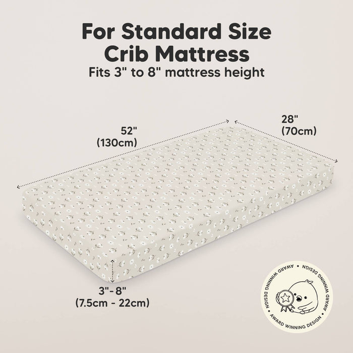 2-pack Organic Cotton Fitted Crib Sheet