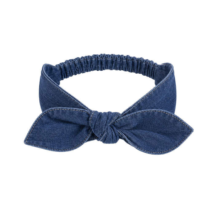 Chambray Bow Headband - AW26 Chambray
