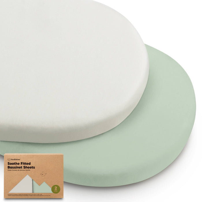 Soothe Fitted Bassinet Sheets for Baby Girls, Boys
