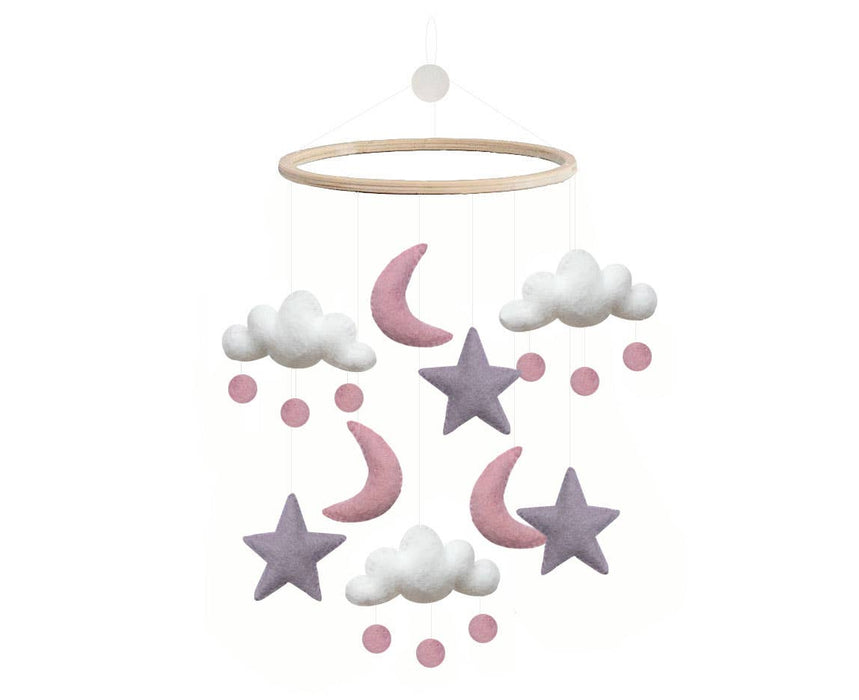 Mobile, Star/Moon/Cloud, Pink/Purple