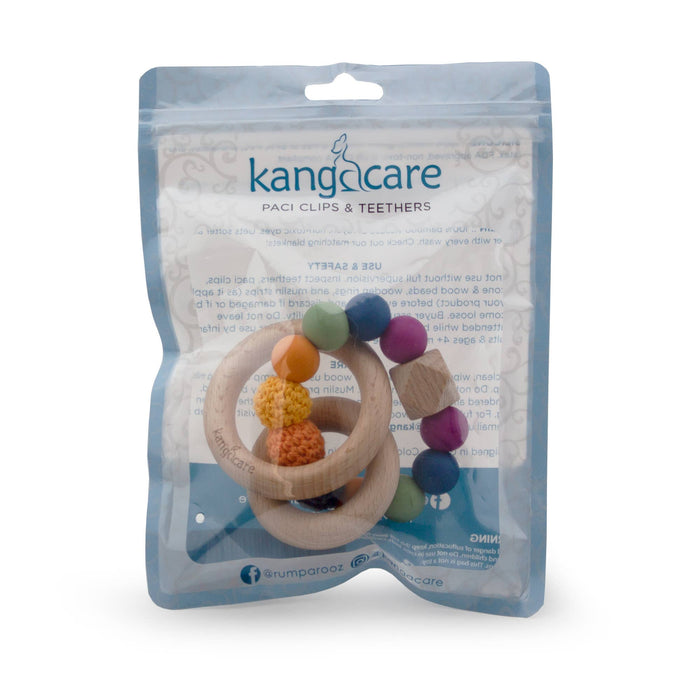 Kanga Care Silicone & Wood Crocheted Teething Ring