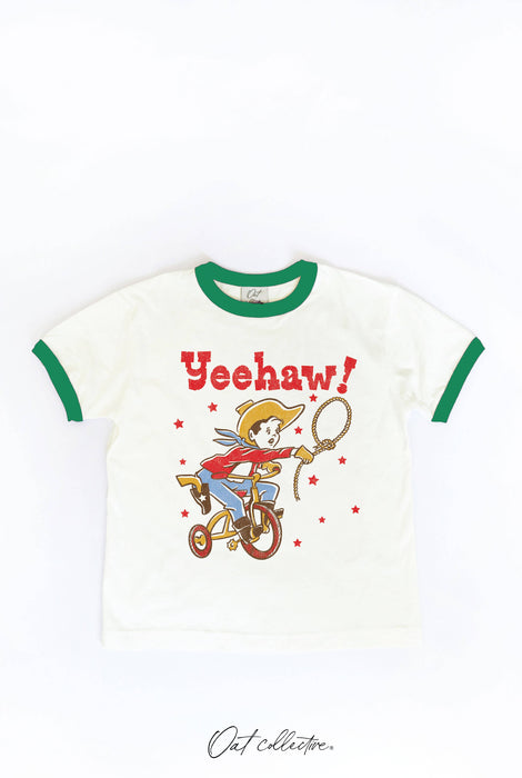 YEEHAW!  Toddler Ringer Graphic Top