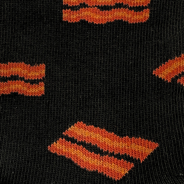 Kid's Bacon & Eggs Black Socks