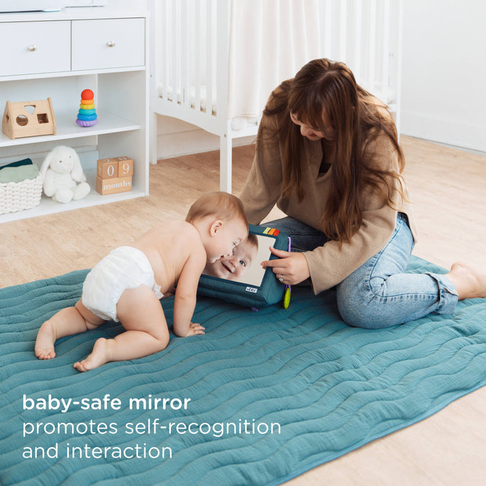 Ubbi Mirror Me Activity Toy, Tummy Time Developmental Baby Toy