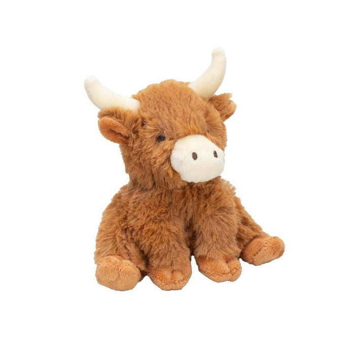 Mini Longhorn Brown Cow Premium Soft Plush Toy
