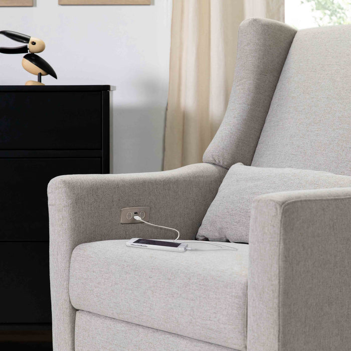 Babyletto Kiwi Electronic Recliner and Swivel Glider with USB port