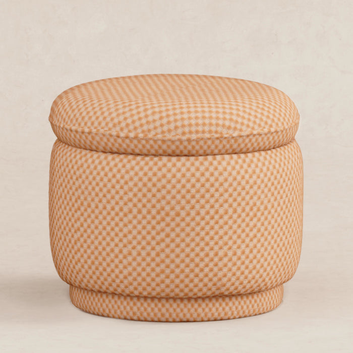 Babyletto Enoki Storage Ottoman in Velvet Checker
