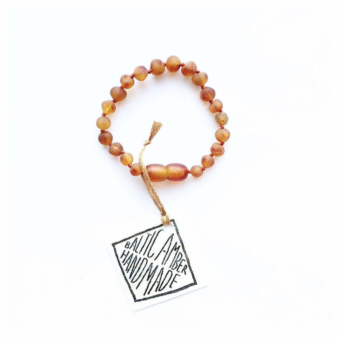 CanyonLeaf 5" Raw Amber Baby Anklet