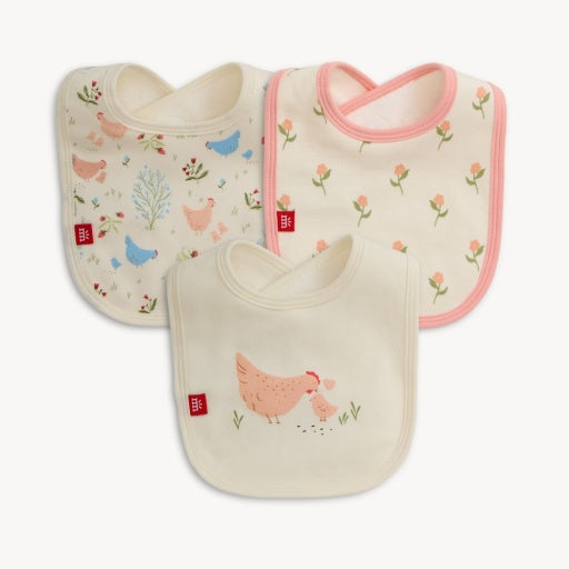 Magnetic Me Chicken Tender Org Cot Magnetic Bib 3-Pack