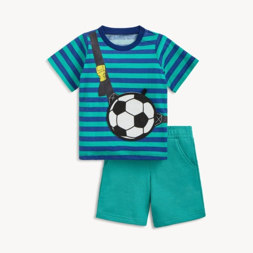 Magnetic Me Fidget S/S Tee + Short Set, Soccer Bag
