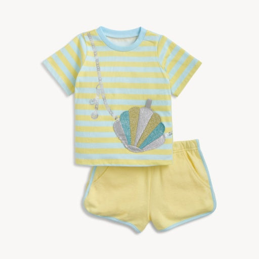 Magnetic Me Fidget S/S Tee + Short Set, Shell Bag