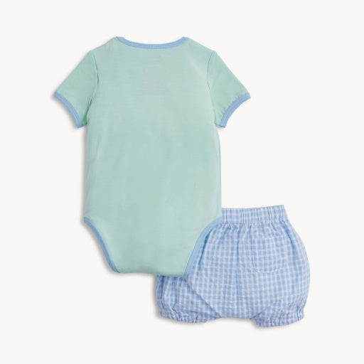 Magnetic Me Colorblock Aloe Shirt + Bloomer Set