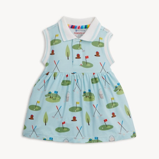 Magnetic Me Gopher It Modal Magnetic Bodysuit Polo Collar Dress