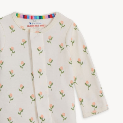 Magnetic Me Floral Chicken Tender Org Cot Magnetic Footie