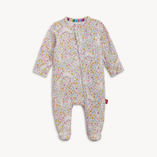 Magnetic Me Bunny Blossom Modal Magnetic Ruffle Footie