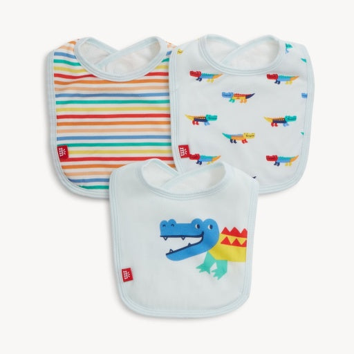 Magnetic Me Crocodile Colrpop Blue Modal Magnetic Bib 3-Pack