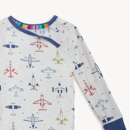 Magnetic Me Just Plane Fun Modal Magnetic Long Sleeve Long Pant Pajamas