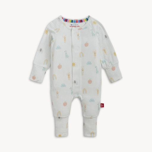 Magnetic Me Lullaby Sky Blue Modal Magnetic Convertible Coverall