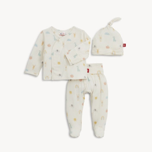 Magnetic Me Lullaby Sky Pink Modal Magnetic Kimono Set
